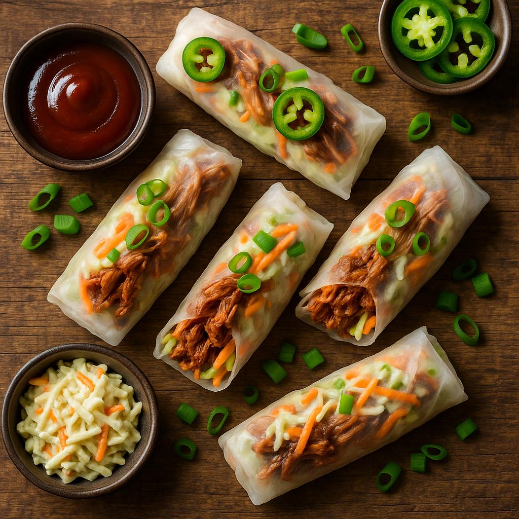 BBQ-Pulled-Pork-Rollen vom Grill