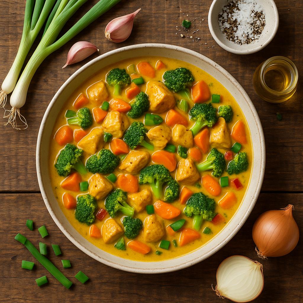 Hähnchen-Curry mit Gemüse