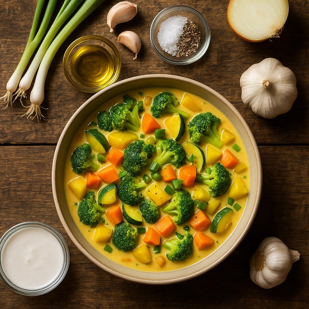Vegetarisches Gemüsecurry mit Kokosmilch